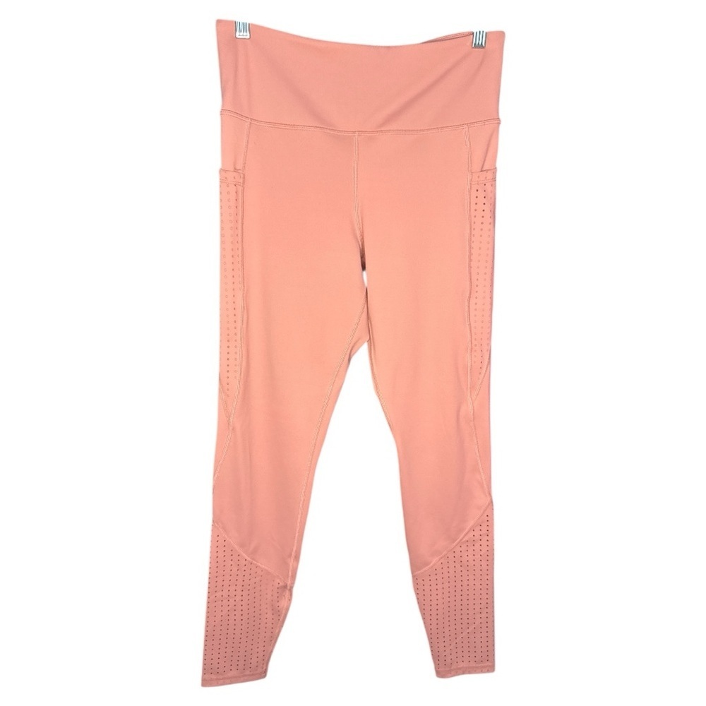 EUC Curves N Combatboots High Waisted Leggings in Peach size Large